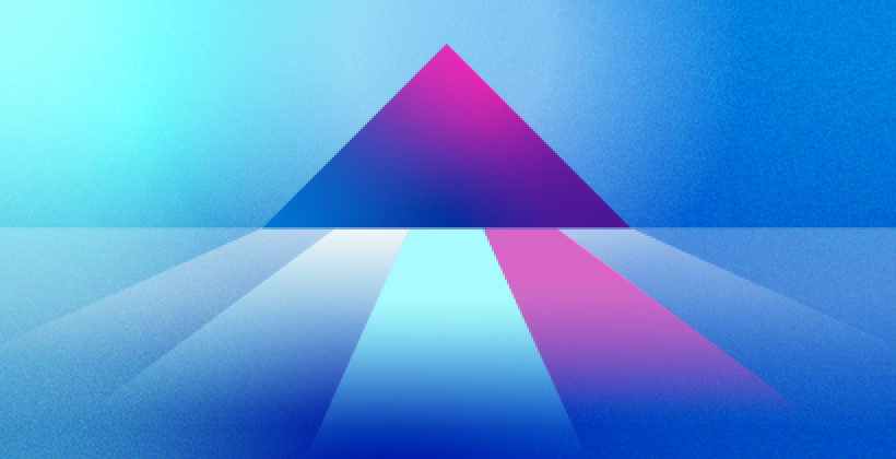 abstract image of a prism like triangle